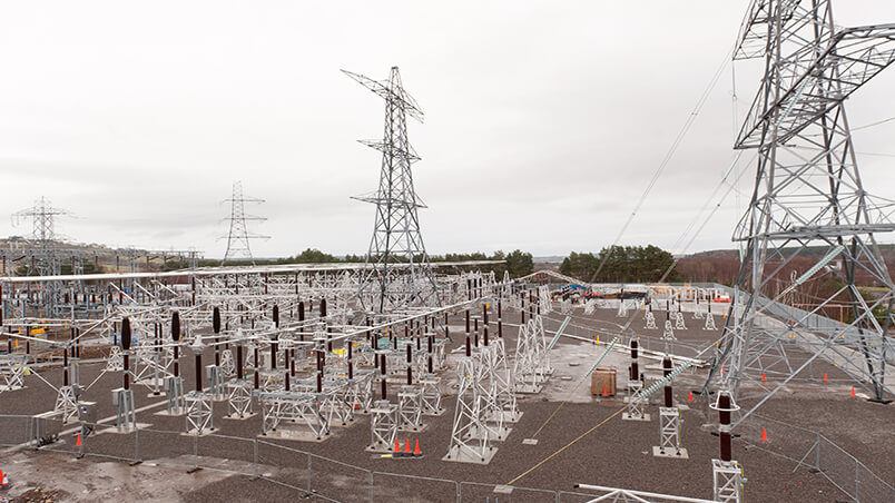 Electricity pylons