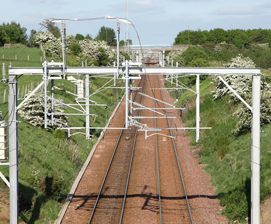 rail overhead line electrification