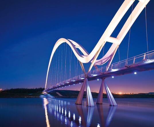 Picture of Infinity bridge in North East England