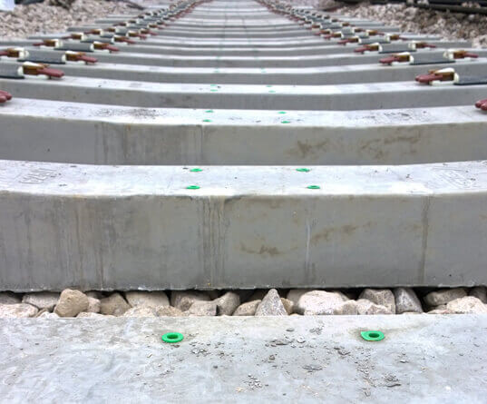 concrete railway sleepers