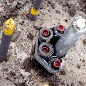 Image of geothermal pile