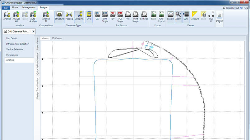 ClearRoute software screenshot
