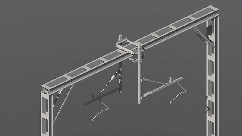 Graphic of overhead line 