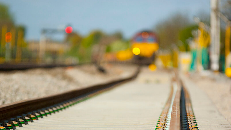 train on track