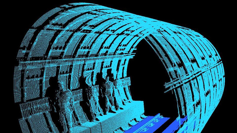 Laser scan of tunnel