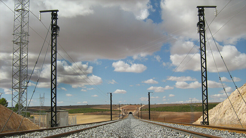 Overhead electrification lines