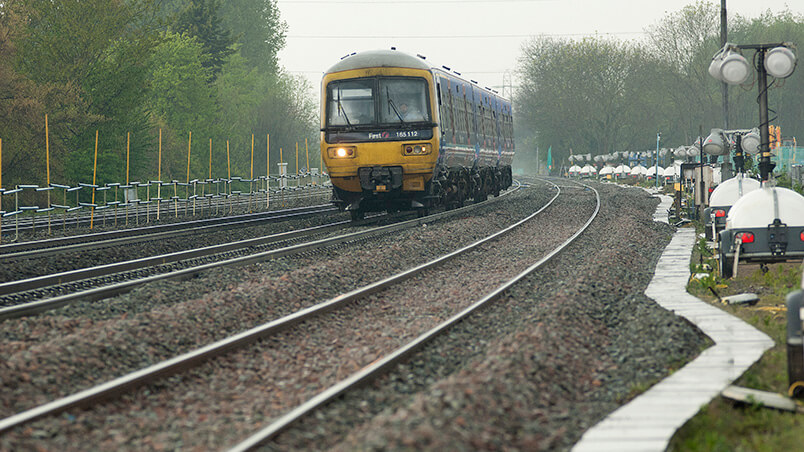 Train on track