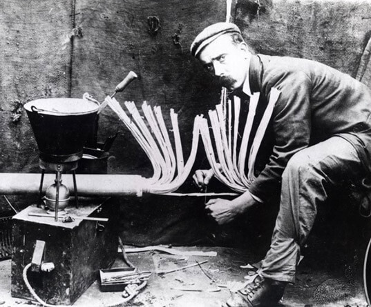Historic image of worker