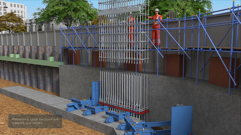 Cantilevered D-Wall CGI