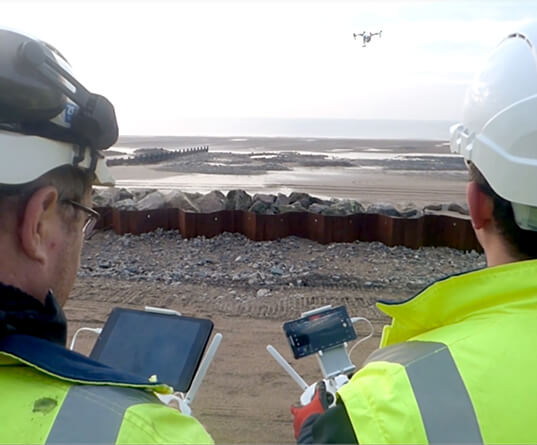 Drones used for surveying