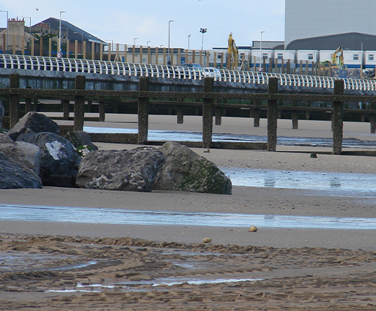 Picture of costal defence scheme 